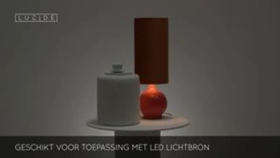 Vloerlampen<Lucide Vloerlamp Esterad Oranje - E27 - 100 cm hoog