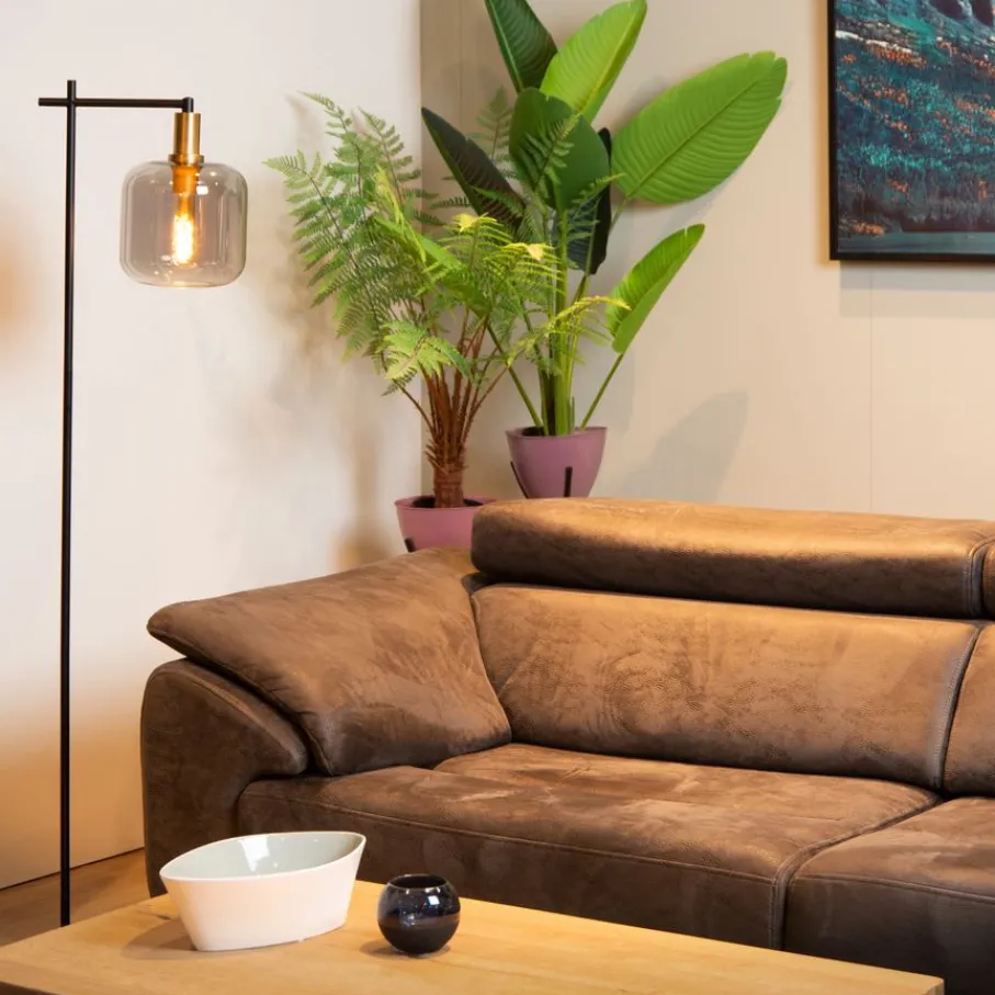 Vloerlampen<Lucide Vloerlamp Joanet Zwart - E27 - 150 cm hoog