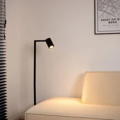 Vloerlampen<Lucide Vloerlamp Lesley Zwart - GU10 - 130 cm hoog