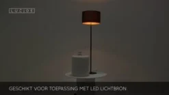 Vloerlampen<Lucide Vloerlamp Maya Zwart - E27 - 150 cm hoog