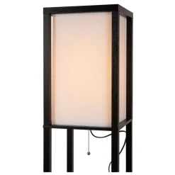 Vloerlampen<Lucide Vloerlamp Menno Zwart - E27 - 163 cm hoog