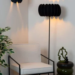 Vloerlampen<Lucide Vloerlamp Spencer Zwart - E27 - Ø 40 cm