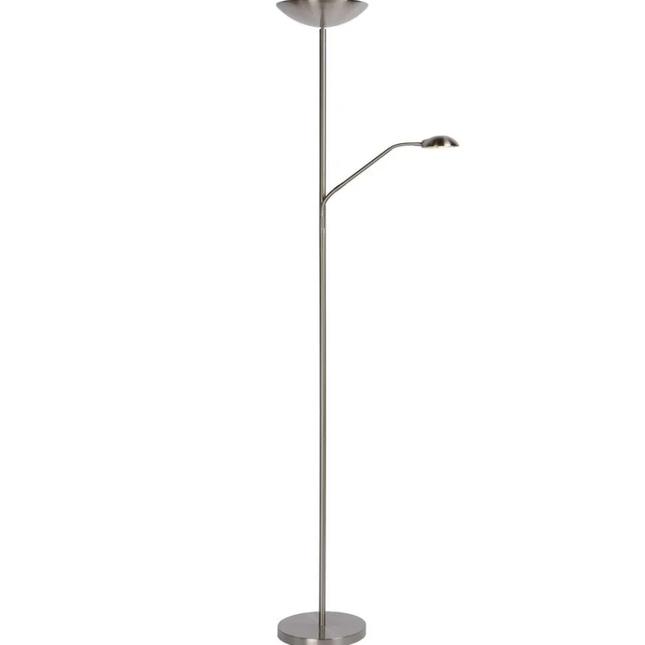 Vloerlampen<Lucide Vloerlamp Zenith Zilver - LED - 180 cm hoog