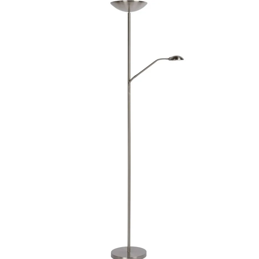 Vloerlampen<Lucide Vloerlamp Zenith Zilver - LED - 180 cm hoog