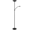 Vloerlampen<Lucide Vloerlamp Zenith Zwart - LED - 180 cm hoog