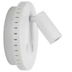 Wandlampen<Lucide Wandlamp Bentjer Wit - LED - Ø 14 cm