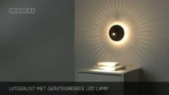 Wandlampen<Lucide Wandlamp Bentjer Zwart - LED - Ø 14 cm