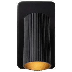 Wandlampen<Lucide Wandlamp Clubs Zwart - GU10 - 16 cm hoog