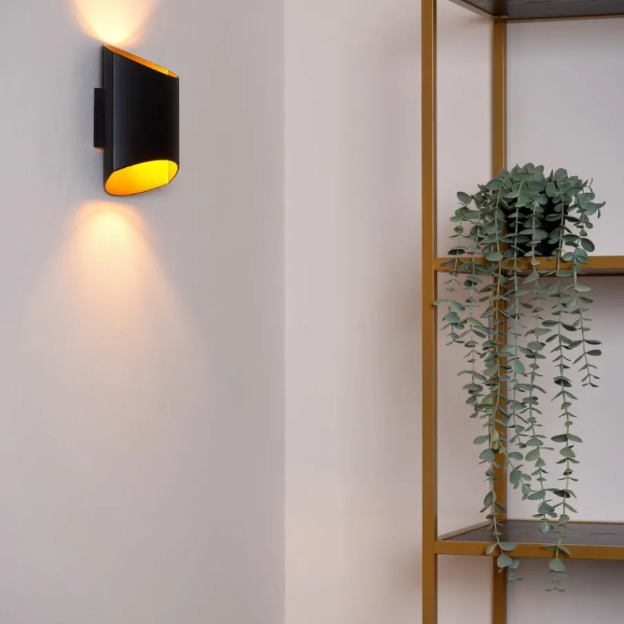 Wandlampen<Lucide Wandlamp Diletta Zwart - G9 - 18 cm hoog