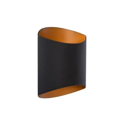 Wandlampen<Lucide Wandlamp Diletta Zwart - G9 - 18 cm hoog