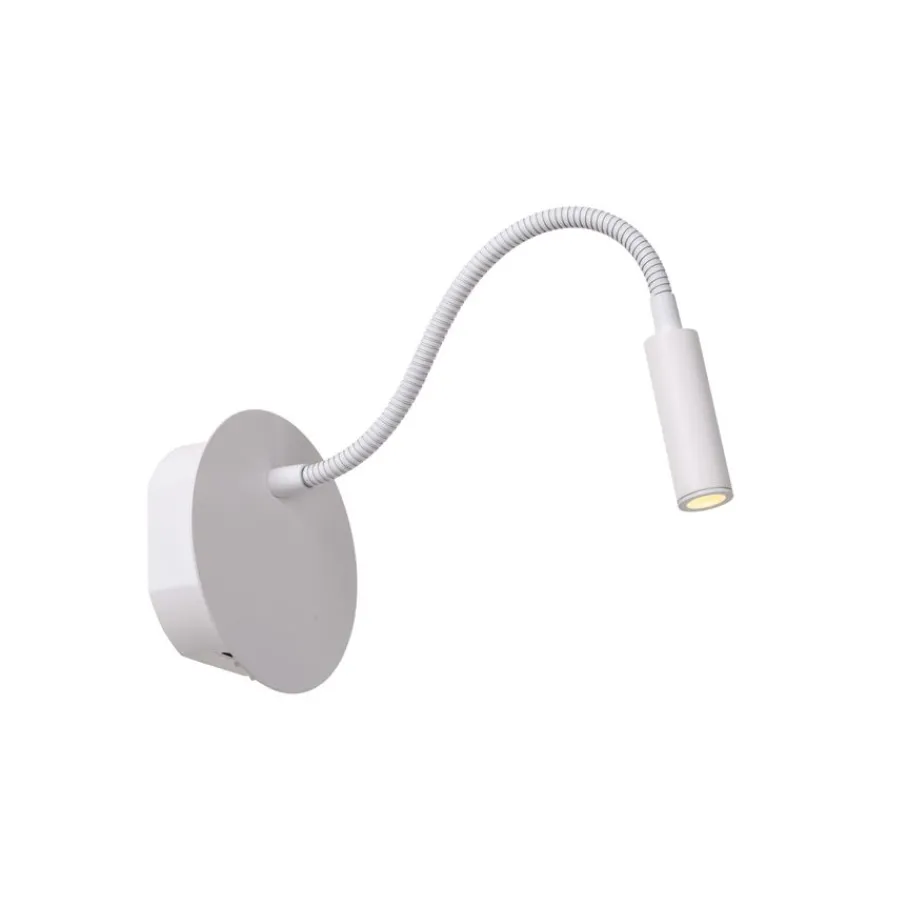 Wandlampen<Lucide Wandlamp Jolijn Wit - LED - Ø 11 cm