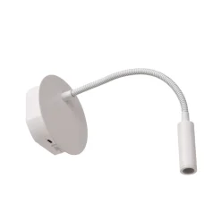Wandlampen<Lucide Wandlamp Jolijn Wit - LED - Ø 11 cm