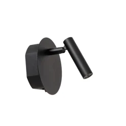 Wandlampen<Lucide Wandlamp Jolijn Zwart - LED - Ø 11 cm