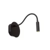 Wandlampen<Lucide Wandlamp Jolijn Zwart - LED - Ø 11 cm