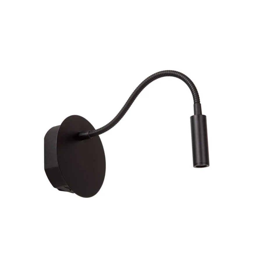 Wandlampen<Lucide Wandlamp Jolijn Zwart - LED - Ø 11 cm