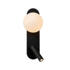 Wandlampen<Lucide Wandlamp Kelly Zwart - LED - 32 cm hoog