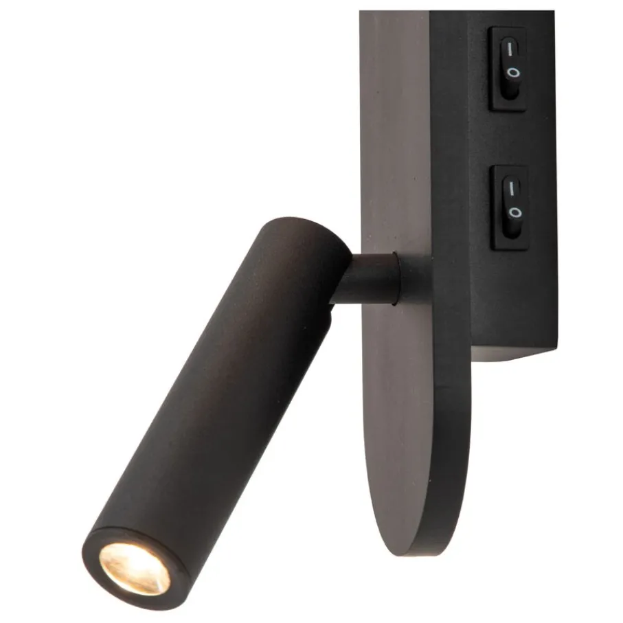 Wandlampen<Lucide Wandlamp Kelly Zwart - LED - 32 cm hoog