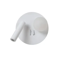 Wandlampen<Lucide Wandlamp Matiz Wit - LED - Ø 17 cm