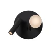 Wandlampen<Lucide Wandlamp Matiz Zwart - LED - Ø 17 cm