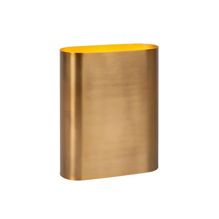 Wandlampen<Lucide Wandlamp Ovalis Goud - 2 x E14 - 20 cm hoog