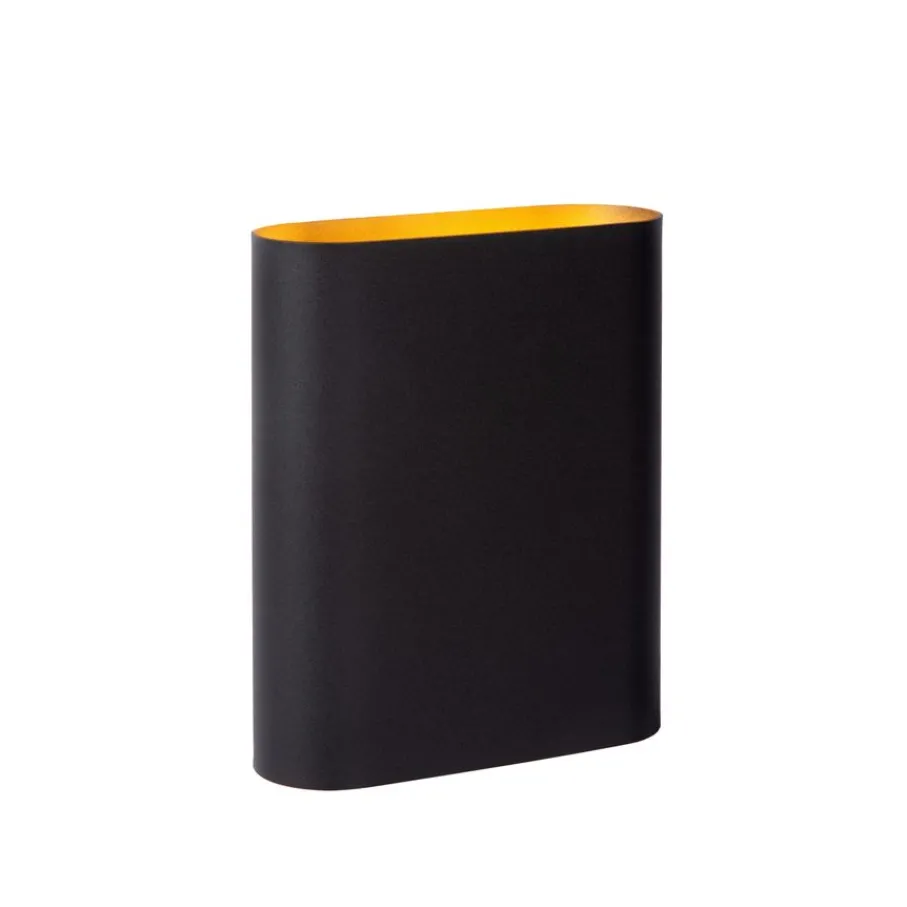 Wandlampen<Lucide Wandlamp Ovalis Zwart - 2 x E14 - 20 cm hoog