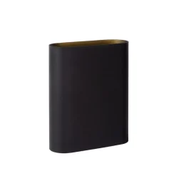 Wandlampen<Lucide Wandlamp Ovalis Zwart - 2 x E14 - 20 cm hoog