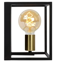 Wandlampen<Lucide Wandlamp Ruben Zwart - E27 - 22 cm breed