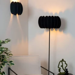 Wandlampen<Lucide Wandlamp Spencer Zwart - E27 - 24 cm breed