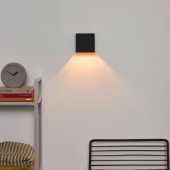 Wandlampen<Lucide Wandlamp Xio Zwart - G9 - 10x10 cm