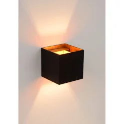 Wandlampen<Lucide Wandlamp Xio Zwart - G9 - 10x10 cm