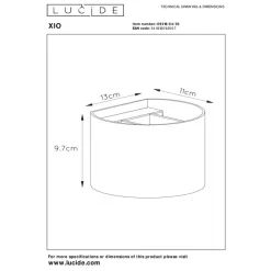 Wandlampen<Lucide Wandlamp Xio Zwart - G9 - 11x13 cm