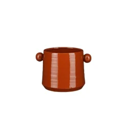 Vazen & Potten<Mica Decorations Bloempot Melle Bruin - 21x16 cm