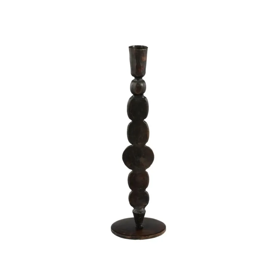 Kaarsen & Kandelaars<Mica Decorations Kandelaar Grillig Bruin - 30 cm hoog