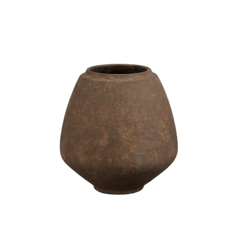 Vazen & Potten<Mica Decorations Vaas Ares Donkerbruin - Ø 31 cm