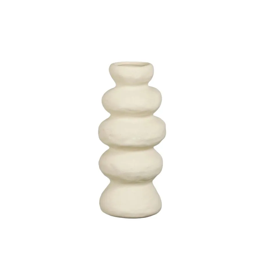 Vazen & Potten<Mica Decorations Vaas Jano Crème - 30 cm hoog
