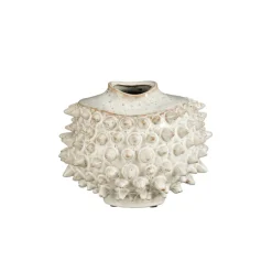 Vazen & Potten<Mica Decorations Vaas Spike Wit - Ø 25 cm
