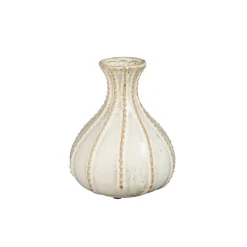 Vazen & Potten<Mica Decorations Vaas Stephanie Wit - 19 cm hoog