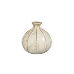 Vazen & Potten<Mica Decorations Vaas Stephanie Wit - 15 cm hoog