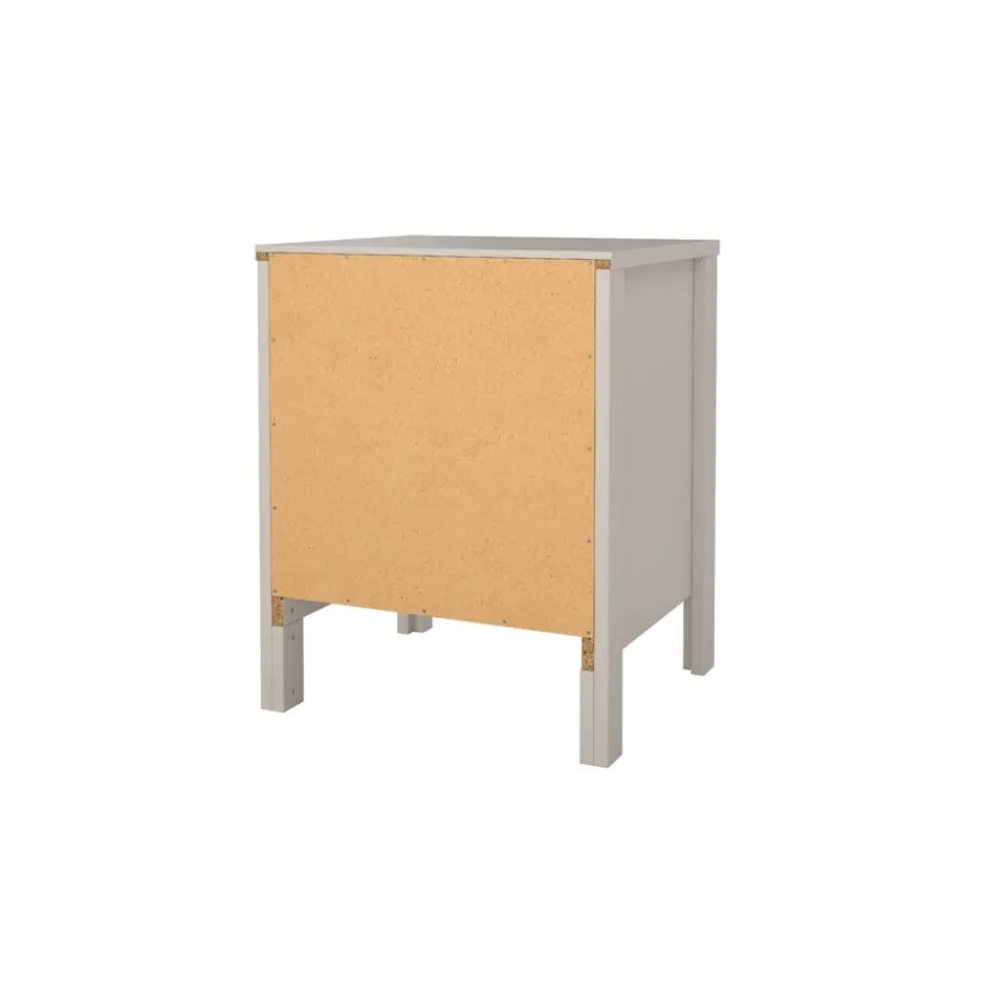Nachtkastjes< Nachtkastje Dallas Taupe - 44x55x39 cm