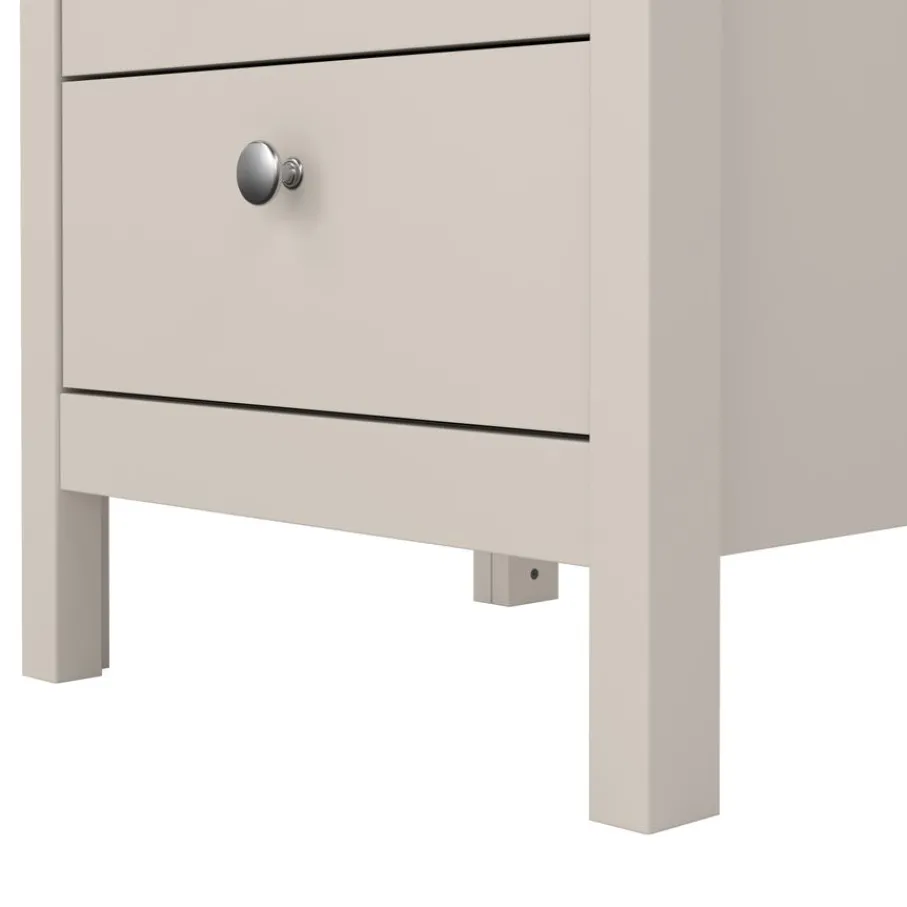 Nachtkastjes< Nachtkastje Dallas Taupe - 44x71x39 cm