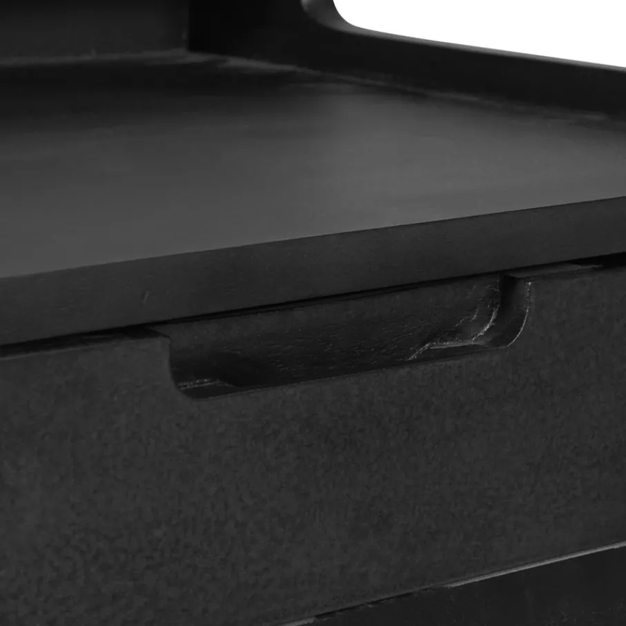 Nachtkastjes< Nachtkastje Hoeven Zwart - 45x60x35 cm
