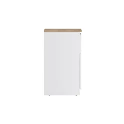 Nachtkastjes< Nachtkastje Luna Hoogglans Wit - 41x71x40 cm