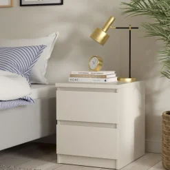 Nachtkastjes< Nachtkastje Luna Taupe - 41x50x50 cm