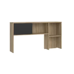 Bureaus< Opzetkast Boston Eiken / Zwart - 123x65x24 cm