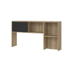 Bureaus< Opzetkast Boston Eiken / Zwart - 123x65x24 cm