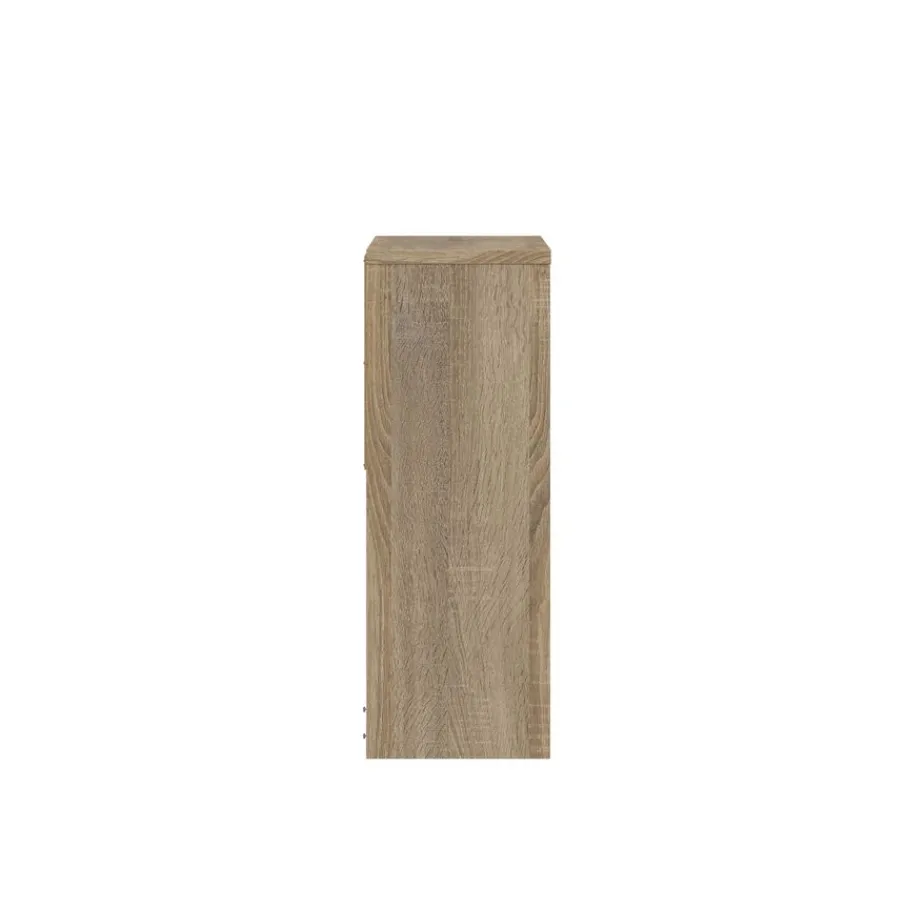 Bureaus< Opzetkast Boston Eiken / Zwart - 123x65x24 cm