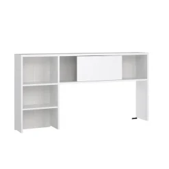 Bureaus< Opzetkast Boston Hoogglans Wit - 149x79x25 cm