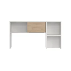 Bureaus< Opzetkast Boston Wit / Eiken - 123x65x24 cm