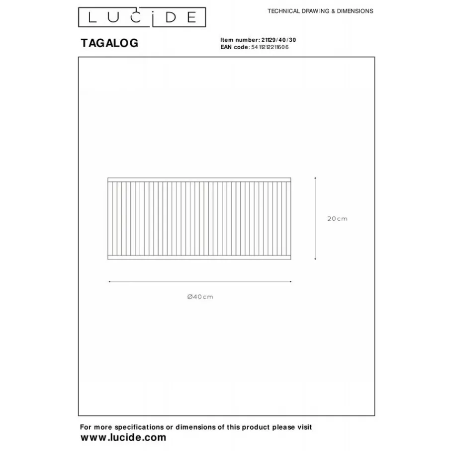 Plafonnières<Lucide Plafonniere Tagalog Zwart