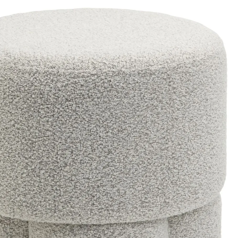 Poefs & Krukjes< Poef Kevion Beige - Ø 40 cm
